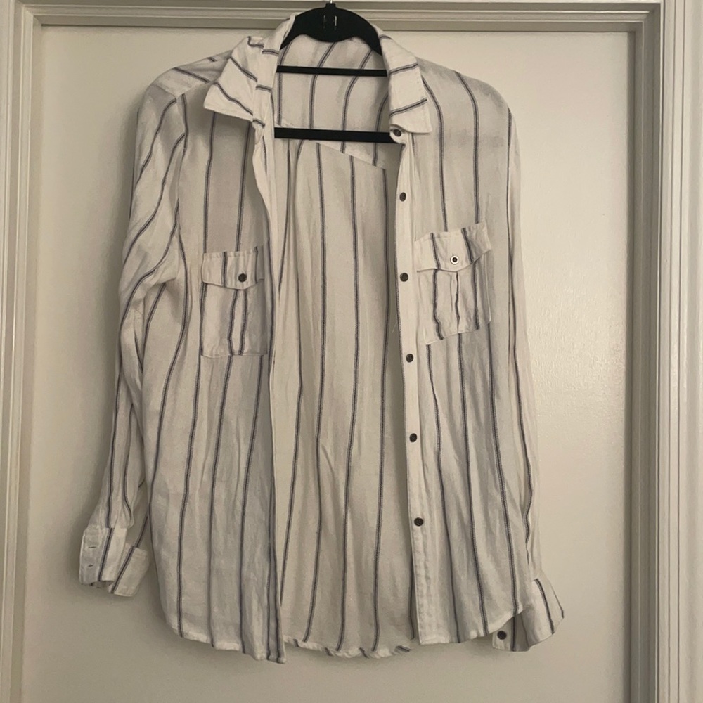 Decker Button Down Striped Shirt